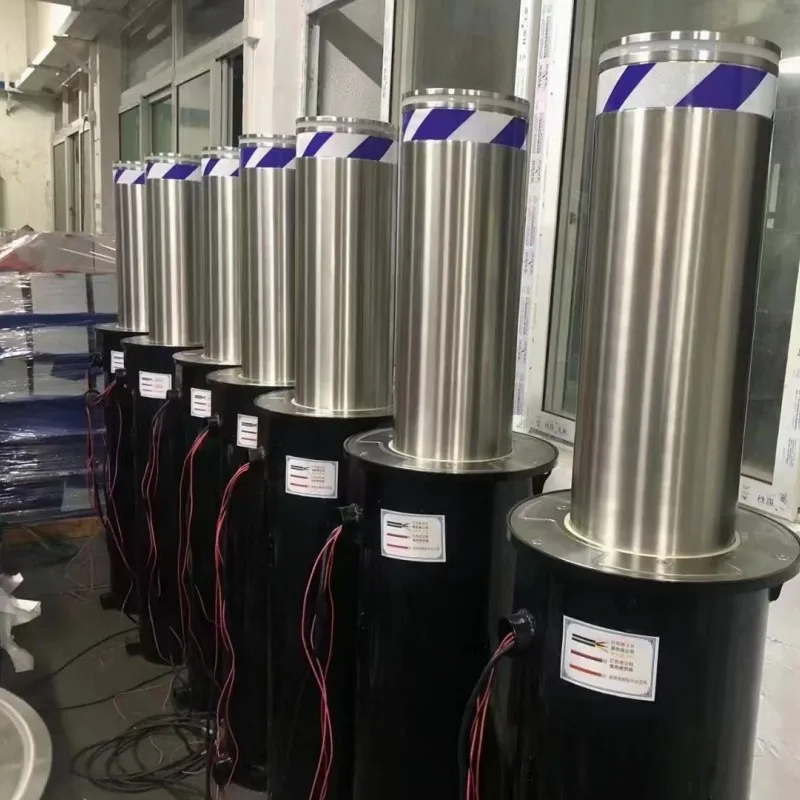 Automated & Manual Rising Retractable Steel Bollards Hydraulic Traffic Barriers for Road Parking & Parking Lot Safety Barricades