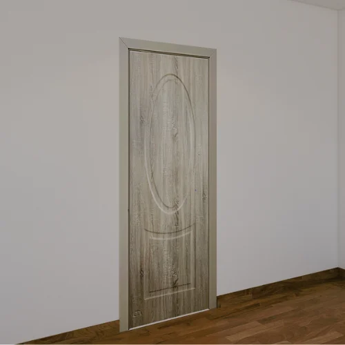 Modern Sliding Exterior Wood Door 3D Model Design High-Grade ODM with PVC MDF Materials Factory Direct for Houses in Vietnam