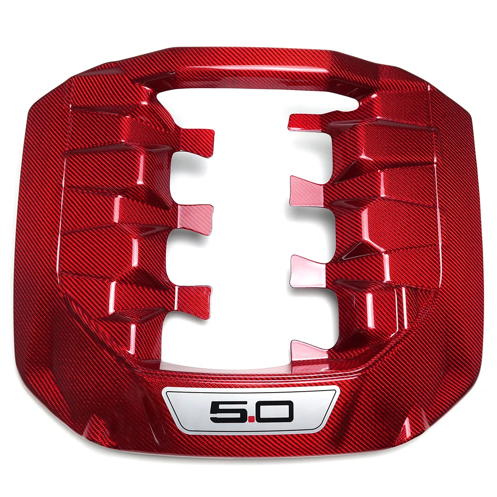 Jogon For Ford Mustang S650 GT Dark Horse V8 2024+ 5.0L Engine Plenum Cover Replacement Dry Carbon Fiber Exterior Accessories
