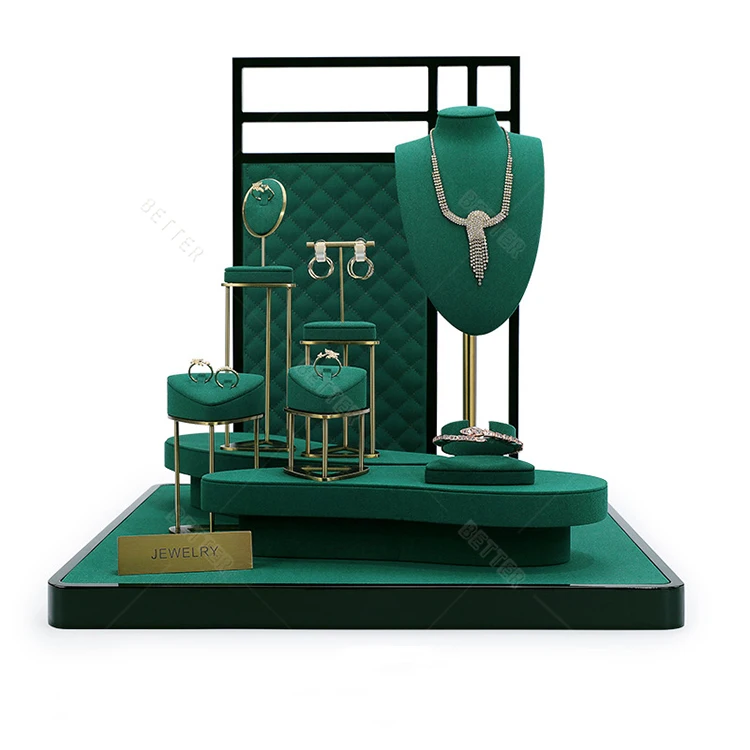 Velvet Necklace Display Bust Stand Jewelry Organizer Mannequin Neck Model Chain Pendant Holder Tower