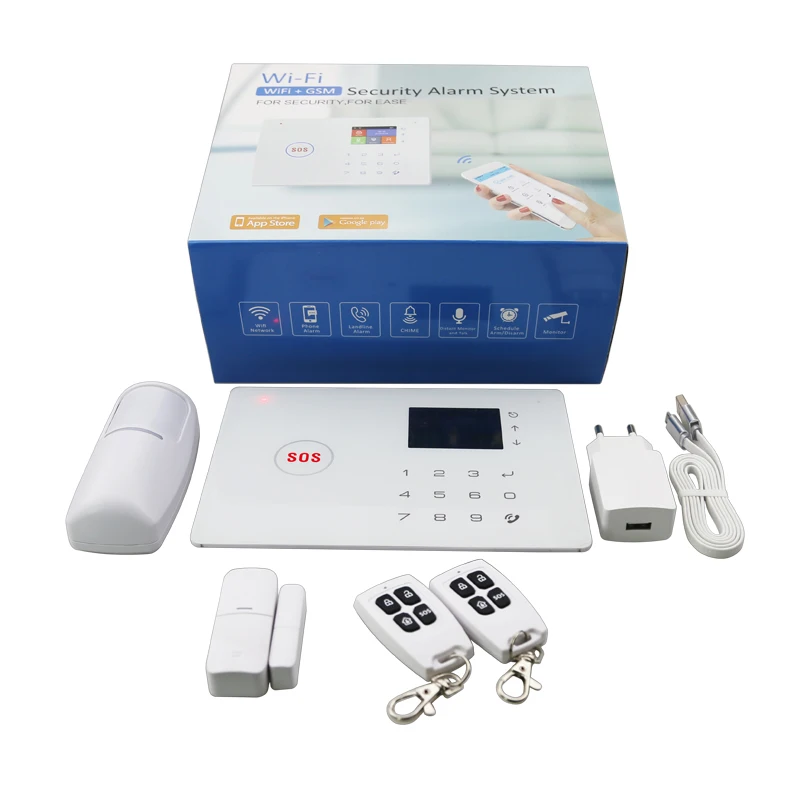 Home security gsm alarm system wifi alarm home security system wireless LYD-112WG