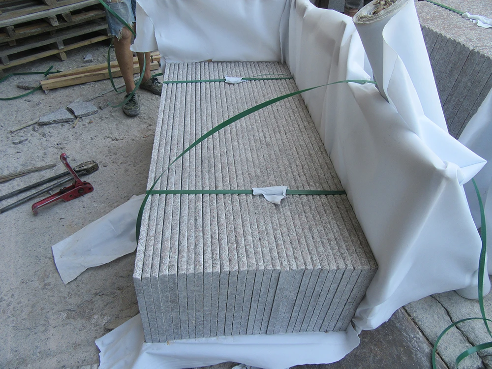 Chinese Polished Granite Step Tiles G687 Pink Granite Stone Stairs