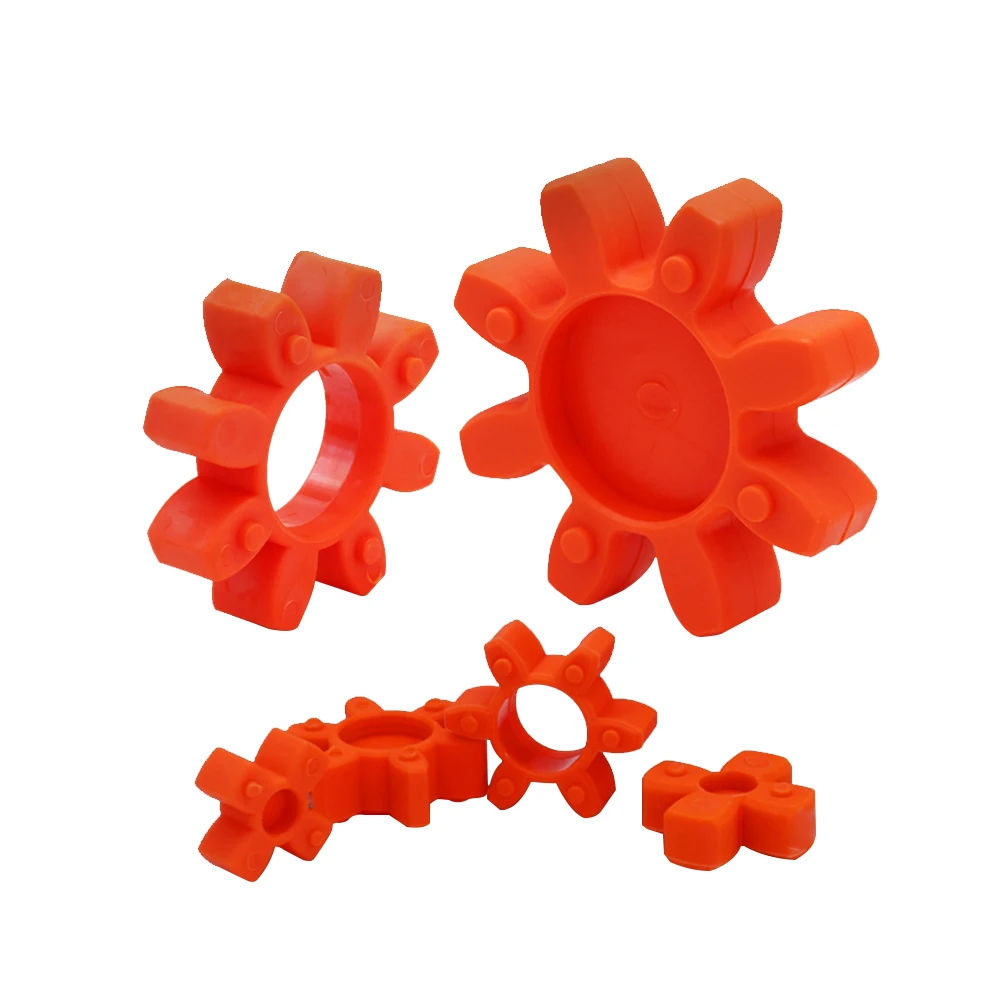 Hot Sale PU Buffer Elastic Rubber Cushion Spider Insert Element For Flexible Shaft Jaw Spider Coupling Plum Shaped Buffer Pad