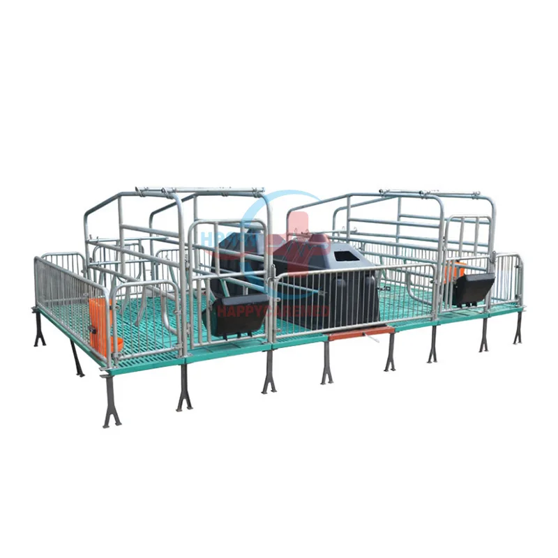 HC-R099 Stainless steel Farm equipment pig farrowing crate Sow farrowing bed Pig Gestation stall piglet bed
