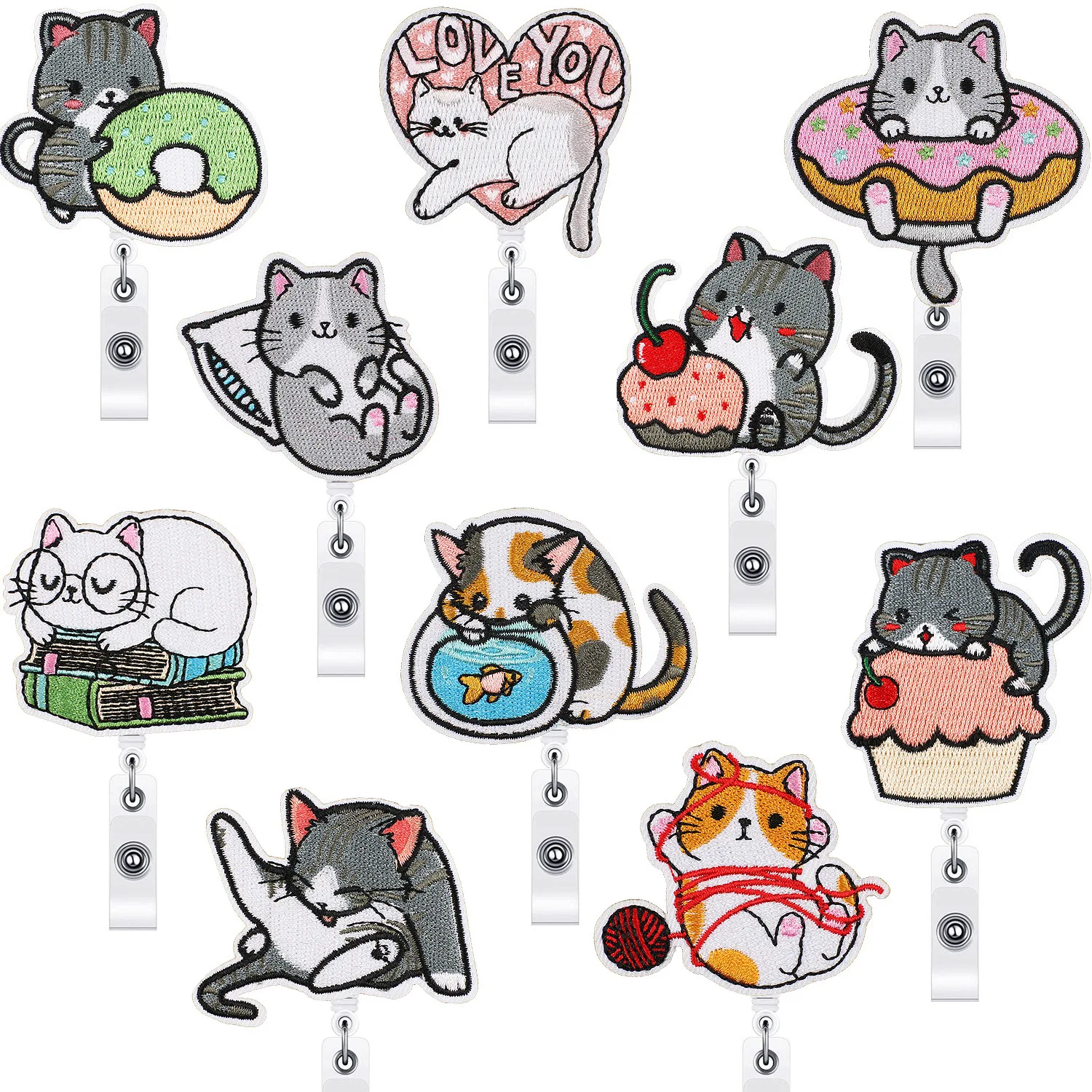 Серия Kawayi Cat бейдж держатель катушки для шнурка аксессуары детской комнаты
