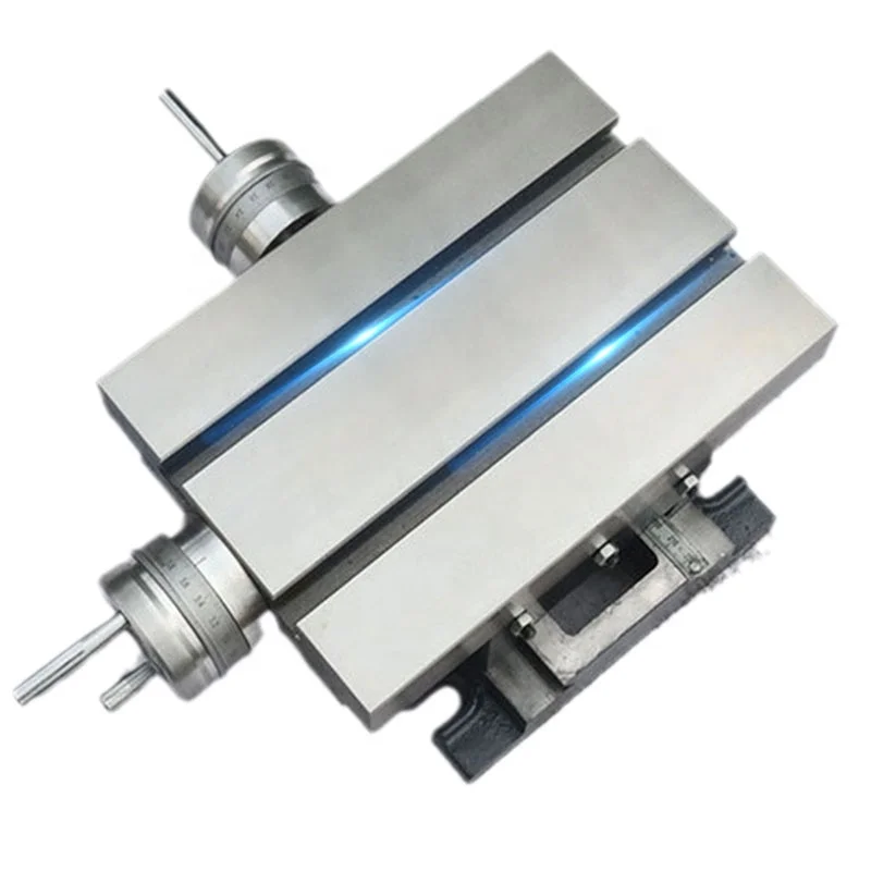 High precision cast Iron compound bench xy cross slide table X-y worktable metal workbench for milling machine with 0.02mm