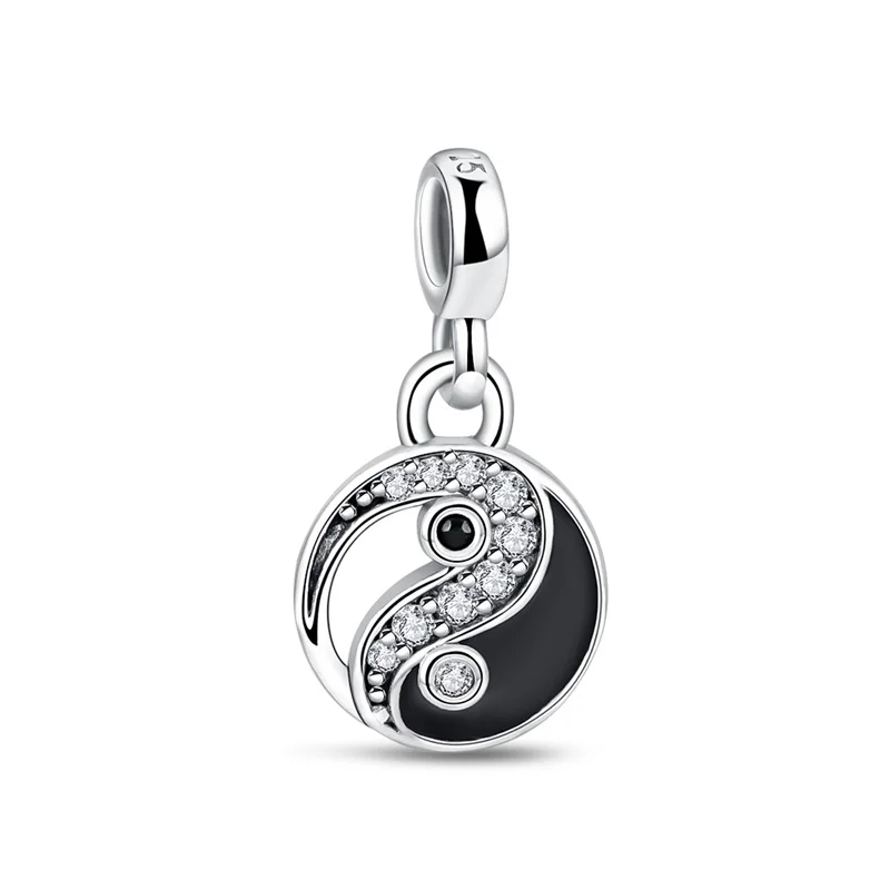 New 925 Silver Rings Styling Two-ring Connector Links Charms Fit Original Pan Me Rings DIY For Women Jewelry Gift Making