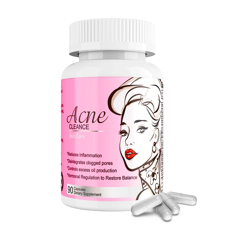 Vegetarian Vitamin Supplement  Remover Cleanser Clear Skin Pills for Clean Products