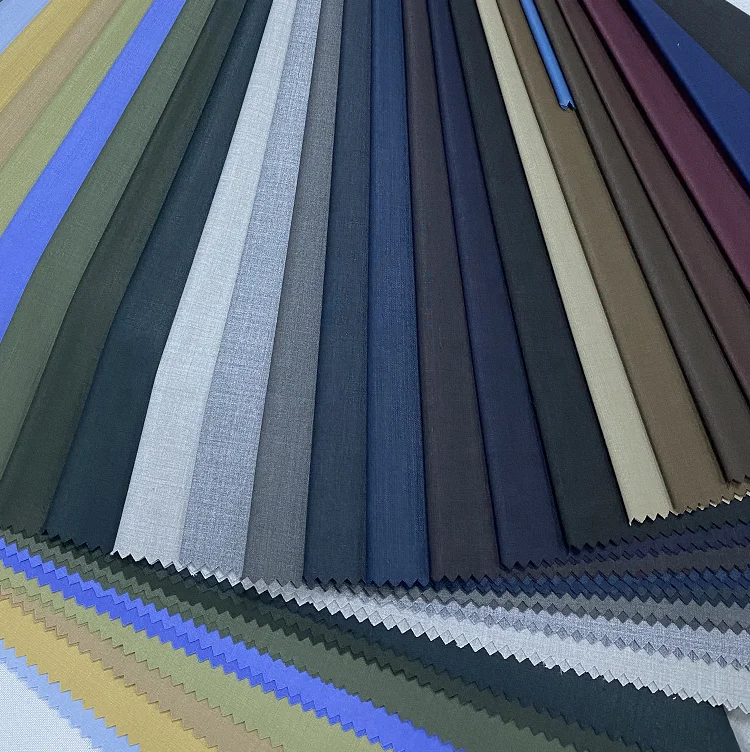 Fashionable Soft Plain Twill TR Fabric Suiting Summer Fabric For Dress Children School Uniform Fabric
