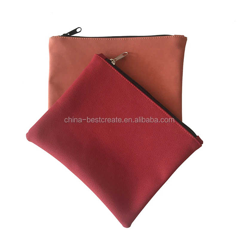 red pu zipper bag (6).JPG