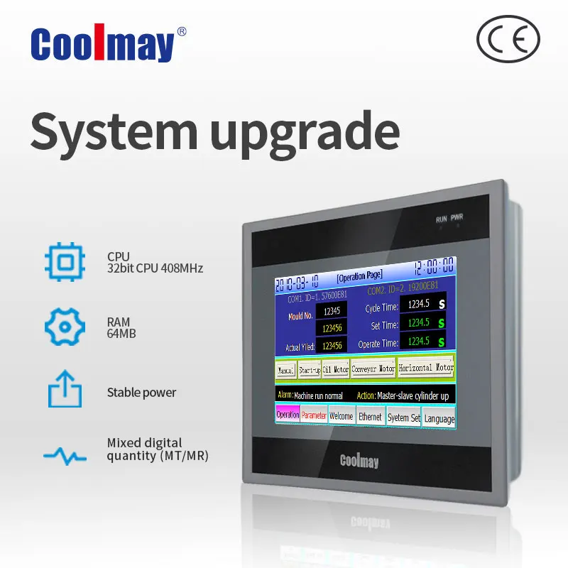 7inch coolmay hot sale integrated plc hmi all in once programmable logic controller for industrial automation control