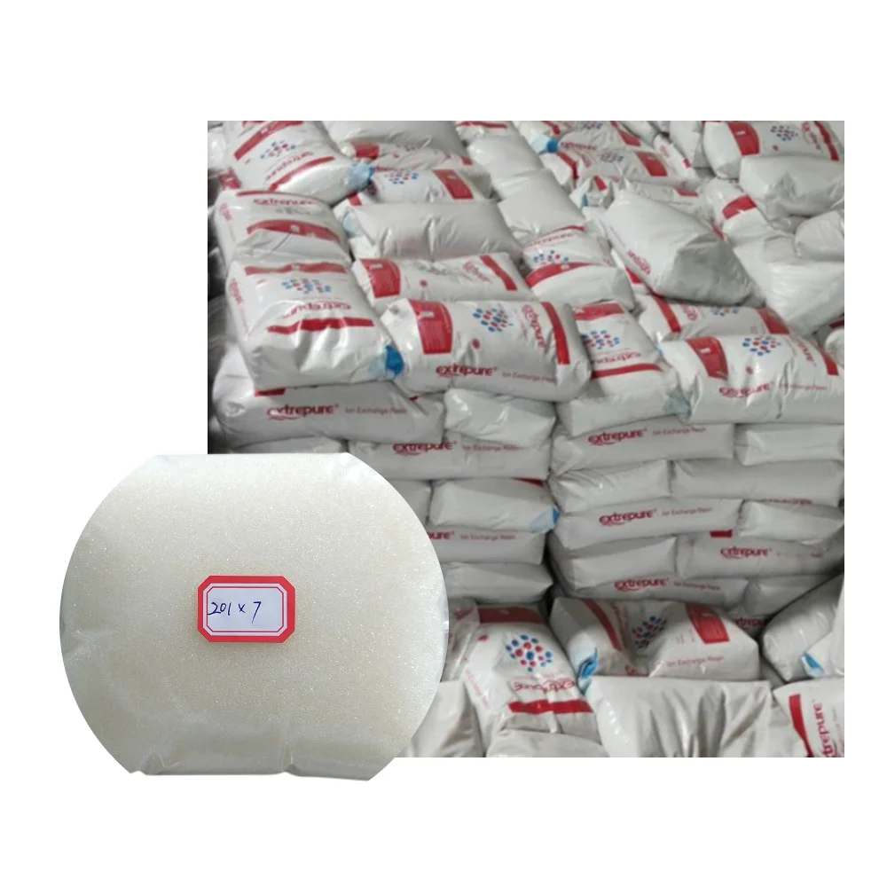 201*7 Polystyrene Series Gel Type Strong Base Anion Exchange Resin