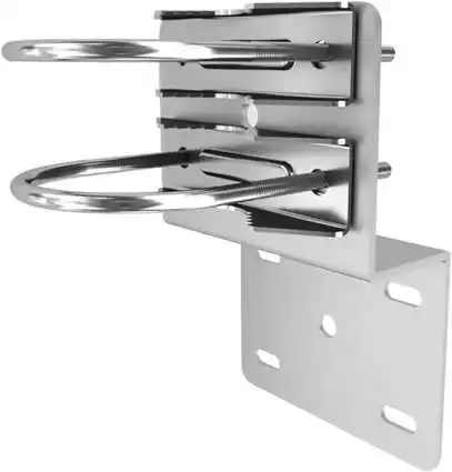 Outdoor Wall-Mounted Antenna Protection Clamp Mounting Bracket Double U-Shaped Hoop Pipe Clamp Accessories for Antenna Pole