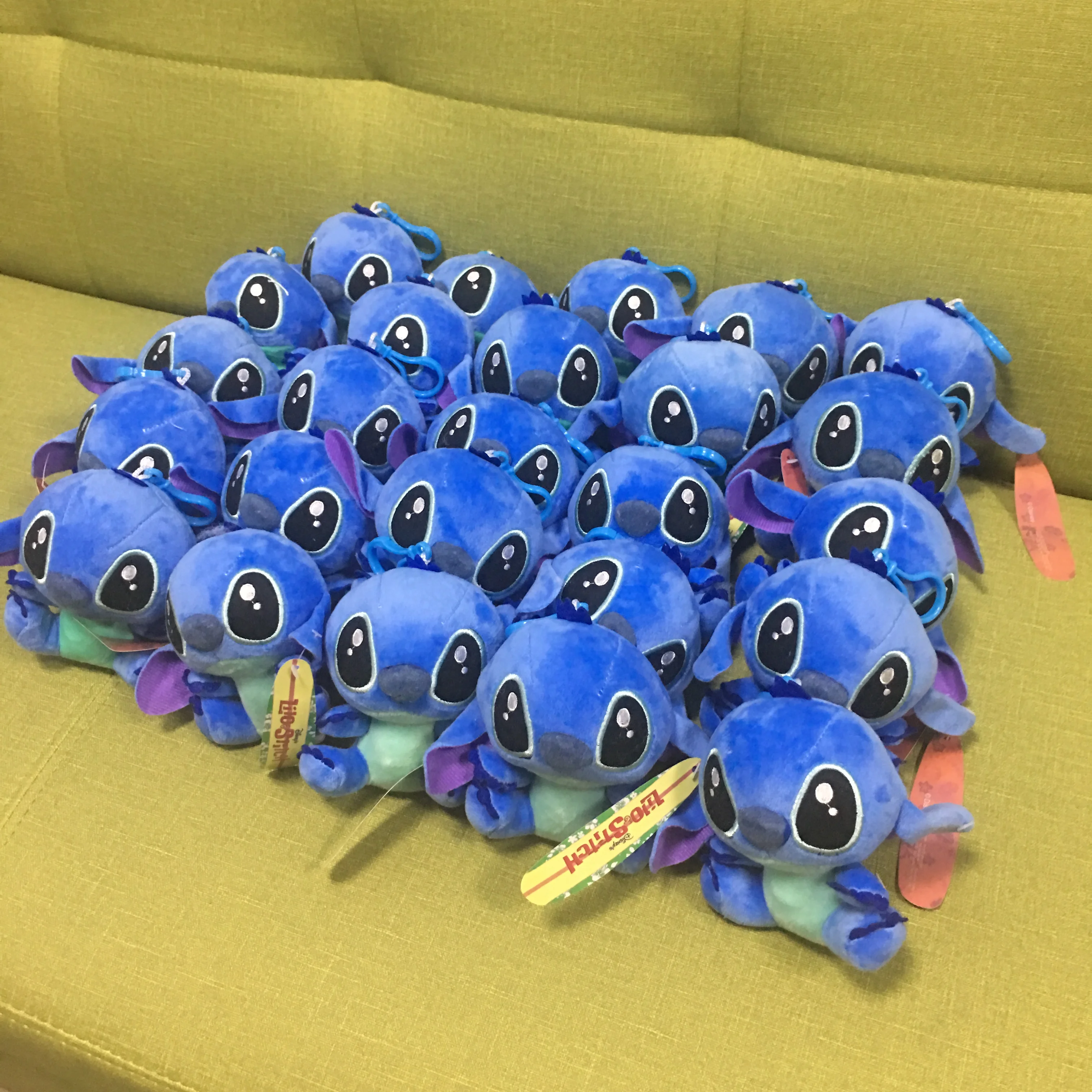 HI In Stock plush toys Stitch stuffed toys keychain with soft plush on promotion