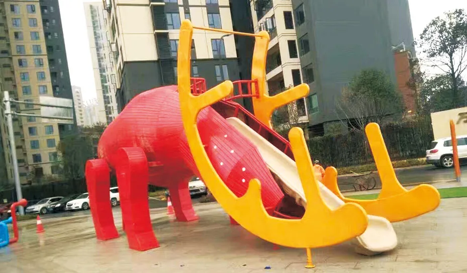 New fashion design Panda model scheme pattern non-standard customised outdoor play equipment