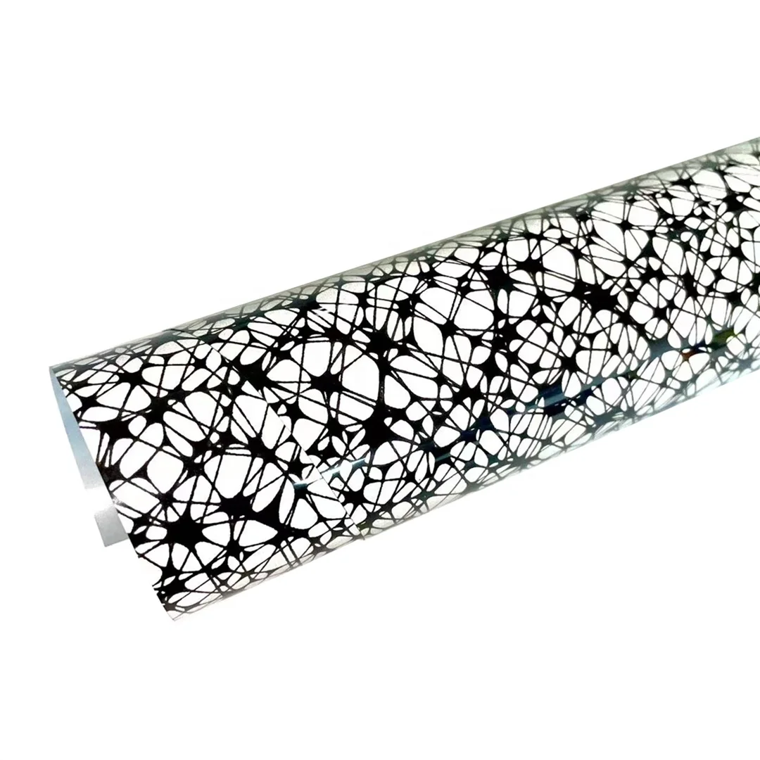 Wholesale  Heat Transfer Vinyl ,   for clothing, bags or shoes,  Reflective sliver pattern , htv