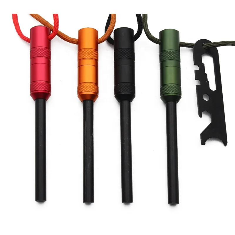 Кемпинг барбекю гриль магниевый кремневый компас Паракорд Tinder Fire Starter капсулы для набора выживания