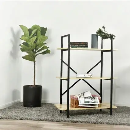 new design 4 Layer Home Corner Bookcase Steel Bookshelf