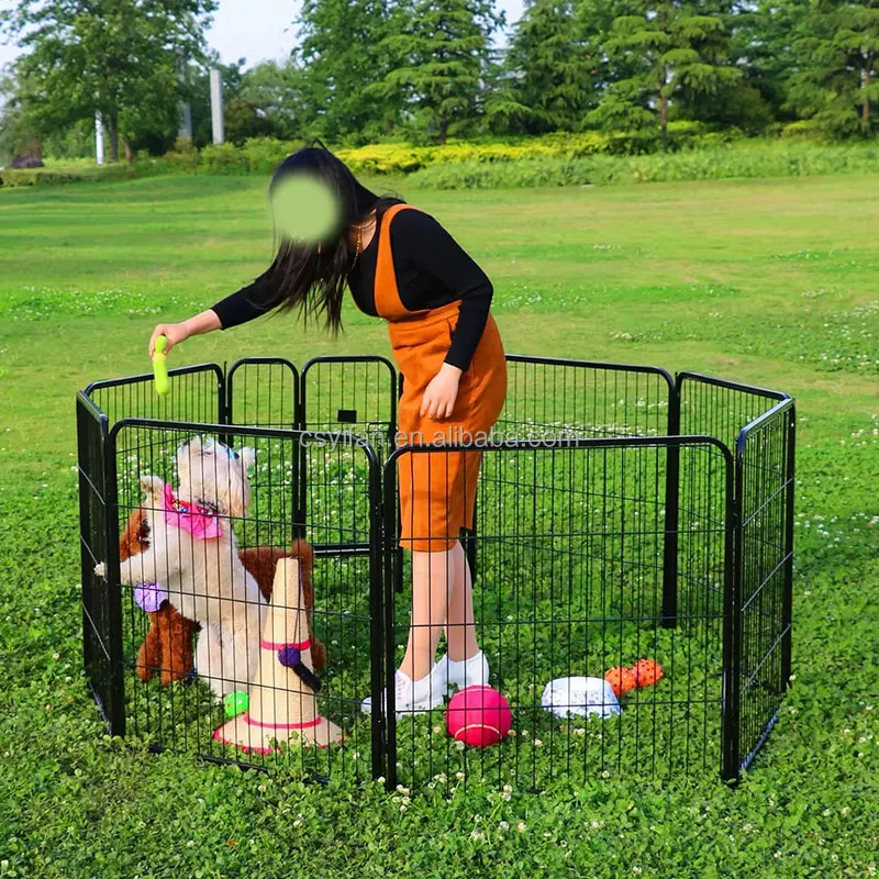 Pet Supplies Free Combination Adjustable Portable Folding Heavy Duty Wire Dog Exercise Outdoor Dog Fence