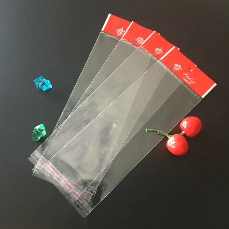 Head Card Opp Header Bag Self-adhesive Pouch Self Adhesive Clear Plastic Bag