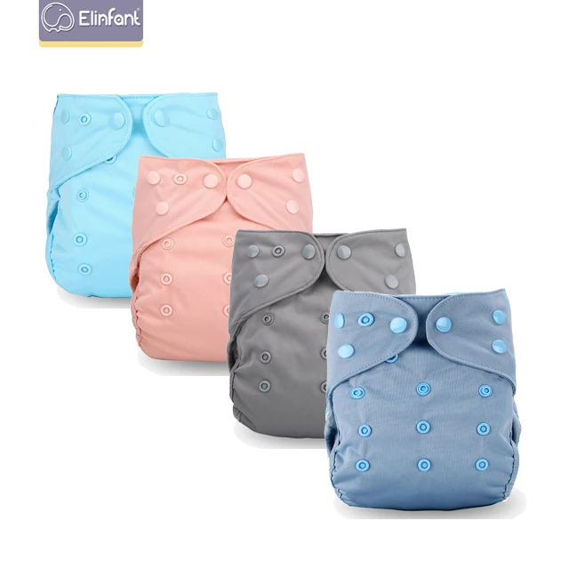 Elinfant baby cloth diaper washable customizable logo design reusable nappies without insert