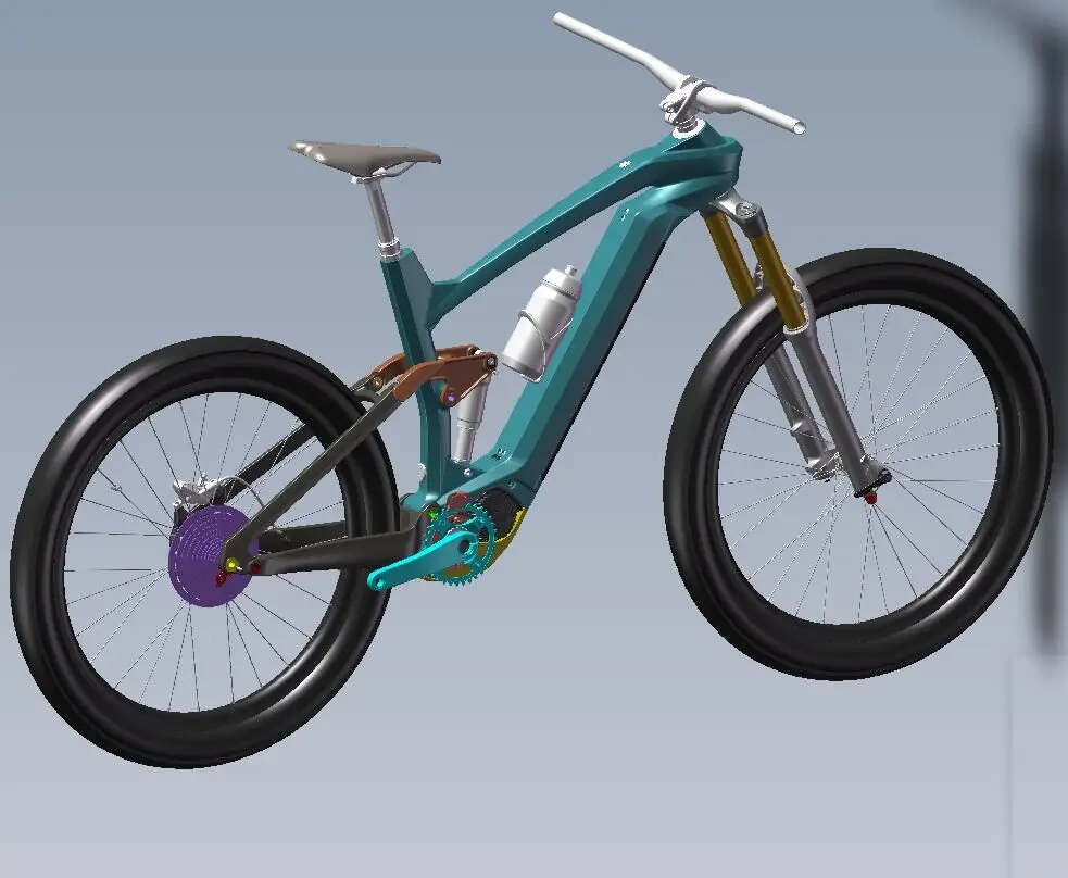 Miracle 29er MTB Enduro Electric Carbon E-bike Frame for SHIMANO Motor and Battery