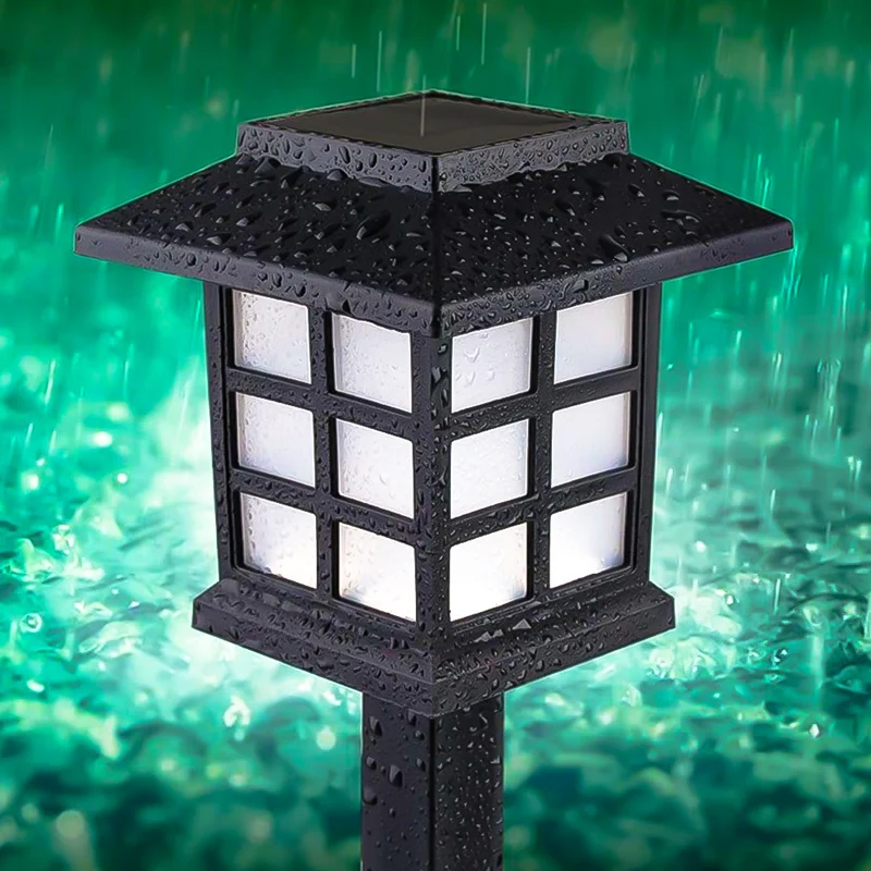 Solar LED Mini Garden Path Light Outdoor Landscape Spike Pathway Light Battery Operated Solar Powered Battery Operated Lawn lamp