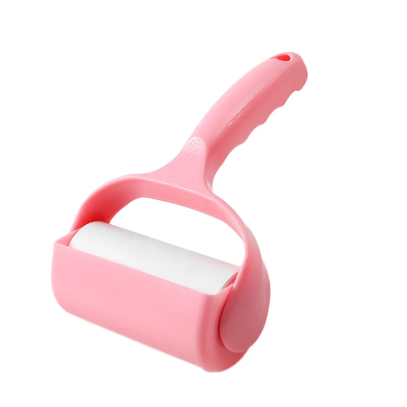 Tear able Roller Sticker Dust Paper Extra Sticky Reusable Small Lint Roller Dust Hair Brush Clothes Sheet hair remover Tool