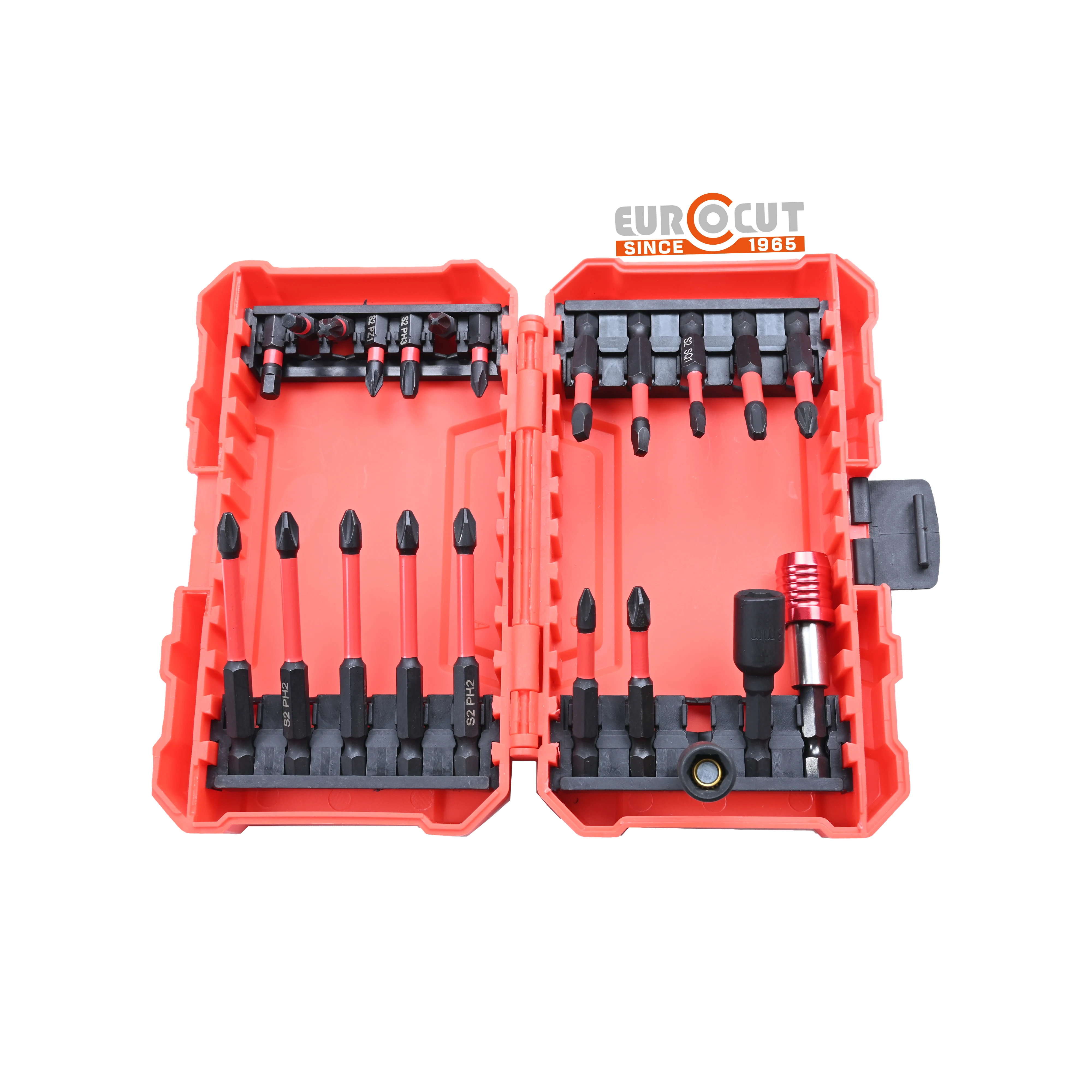 EUROCUT 22PCS High Quality Different Head Types Screwdriver Bit Set