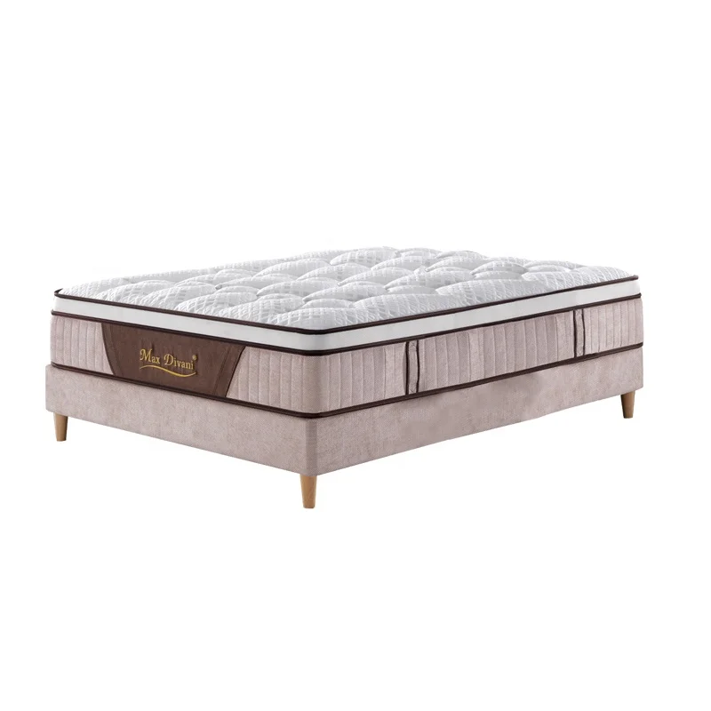 high quality euro top king size hybrid pocket coil spring orthopedic mattress manufacturer