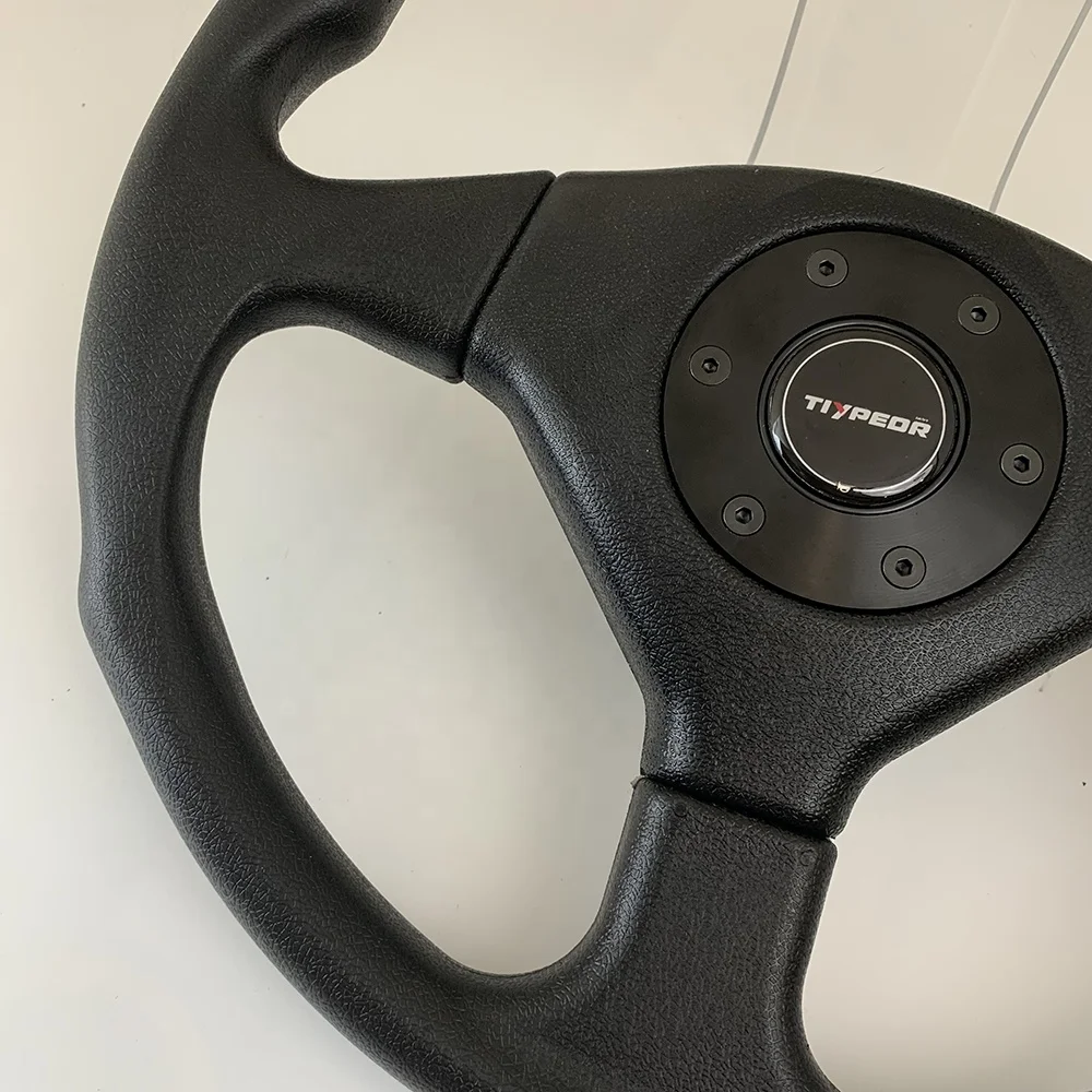 TIYPEOR universal 360MM Automotive Sport Racing High Quality Aluminum PU Steering Wheel Suitable for Karting UTV ATV