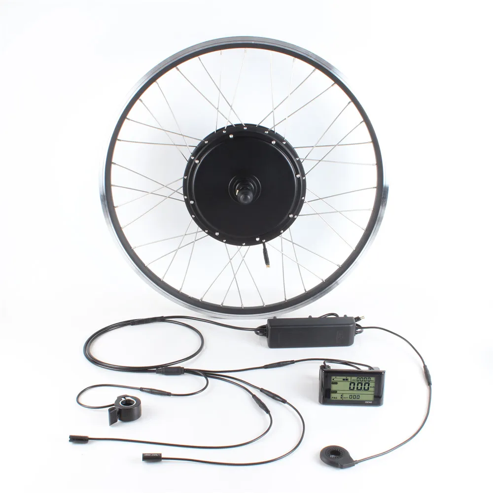 Waterproof Premium Quality 500w 1000w Motor Electric Bicycle Conversion Kit Lithium Battery 1in4 Cable Optional Part