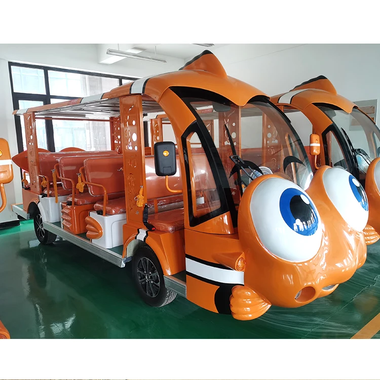 Высококачественное оборудование для поездок в парке развлечений, Электрический туристический автобус для гольфа