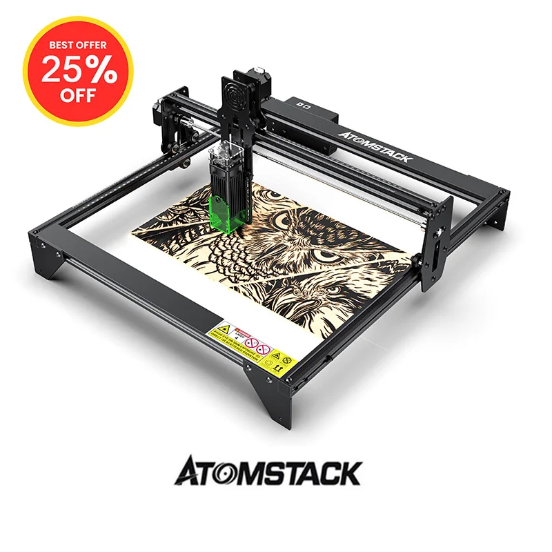 ATOMSTACK A5 20W Laser Engraver Metal Diode CNC Metal Marking Acrylic Woodwork Cutting Machine Built-in Air Assist