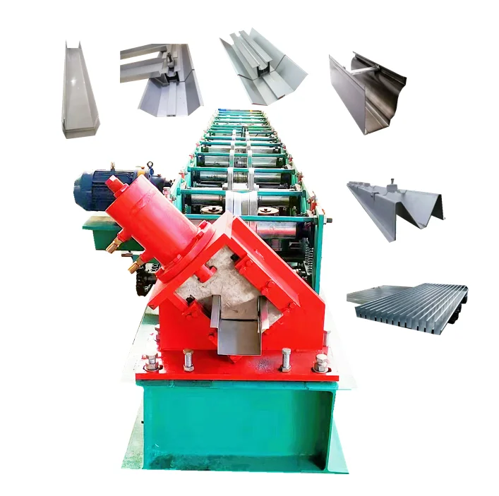 Rain Gutter Roll Forming Machine Downspout Round Rain Water Down Pipe Roll Forming Machine