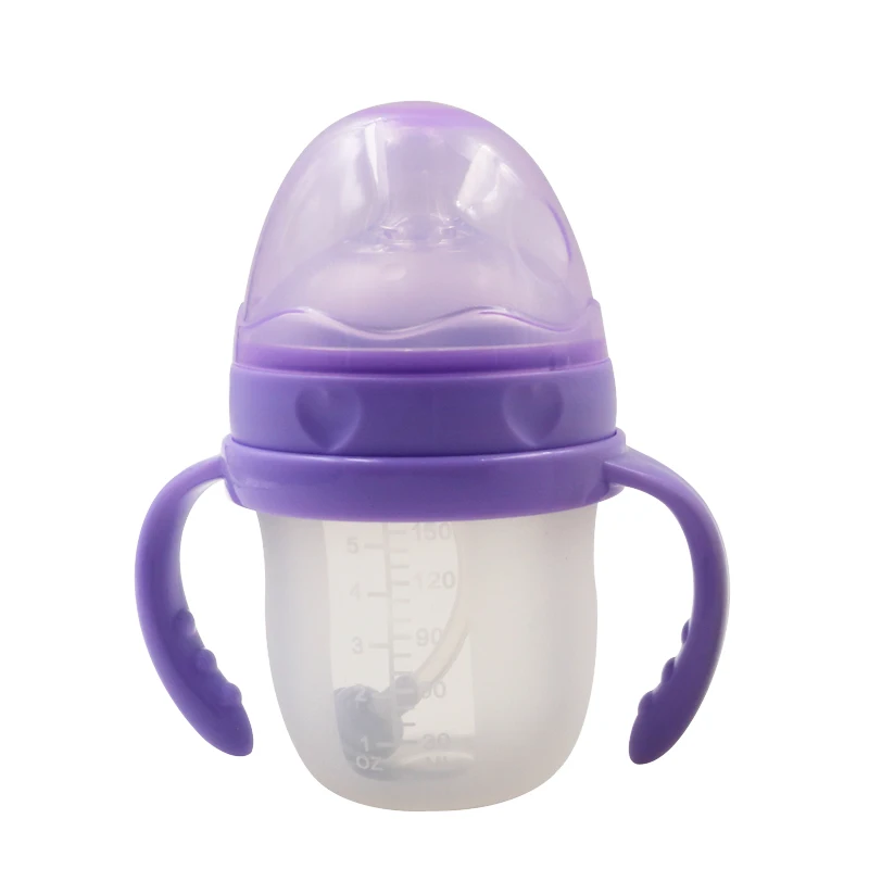 Силиконовая бутылочка для кормления новорожденных 1 год.