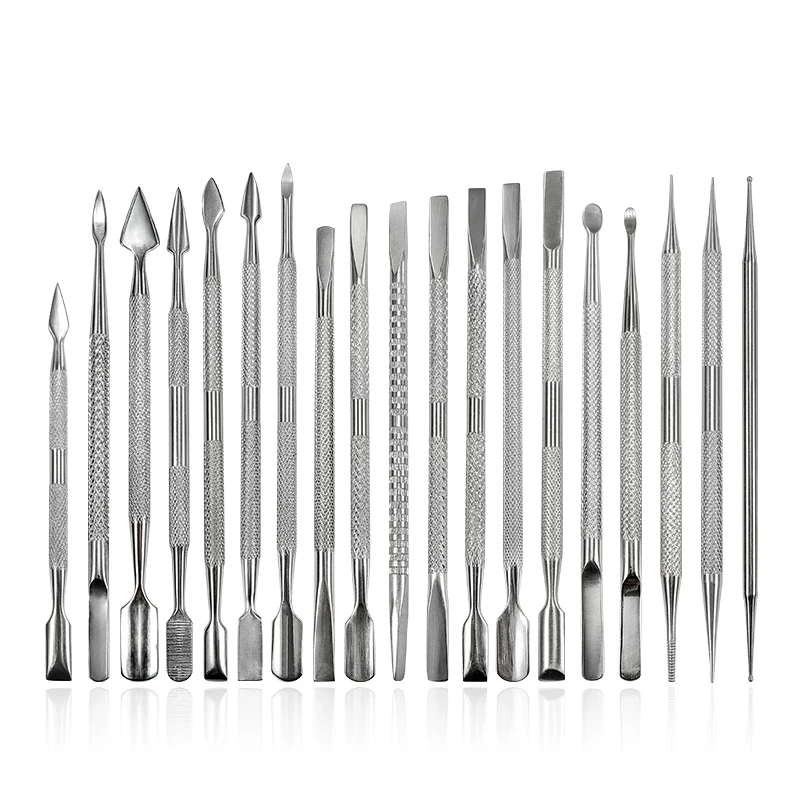 Customized Logo OEM Nail Cuticle Pushers Peeler Scraper Manicure Pedicure Nail Cleaner Cuticle Pusher