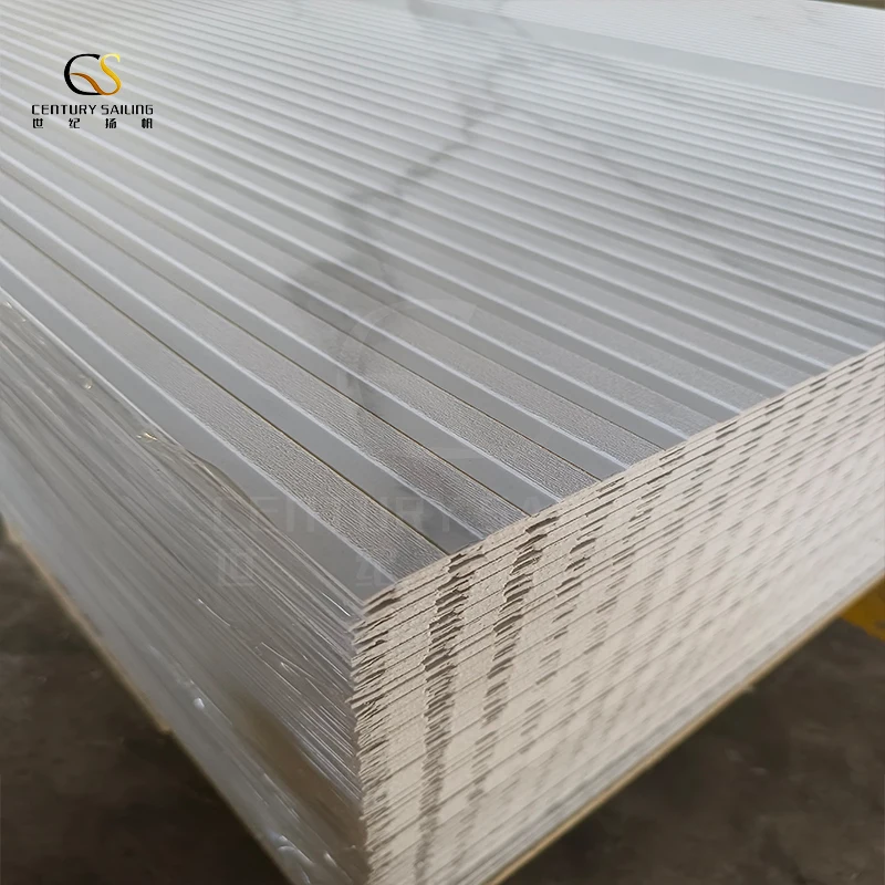 1220x2440mm 2.8mm waterproof UV marble panel for wall panel for Living room PVC marble alternative board production