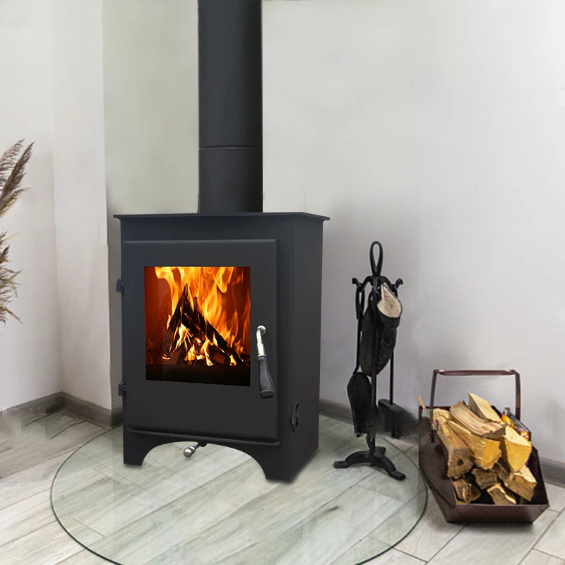 Modern indoor firewood heating cold rolled steel wood burning fireplace