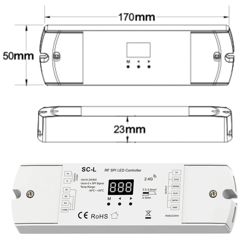 2811 2812 6812 Умный Цифровой адресуемый магический RGB RGBW пиксельное стекло сенсорная настенная панель Переключатель SC L SPI RF светодиодный контроллер