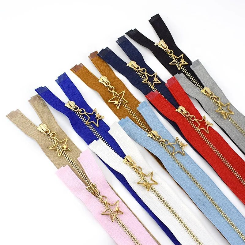  Meetee ZA057 аксессуары для одежды сумки 3 # молнии двойные звезды слайдер молния из