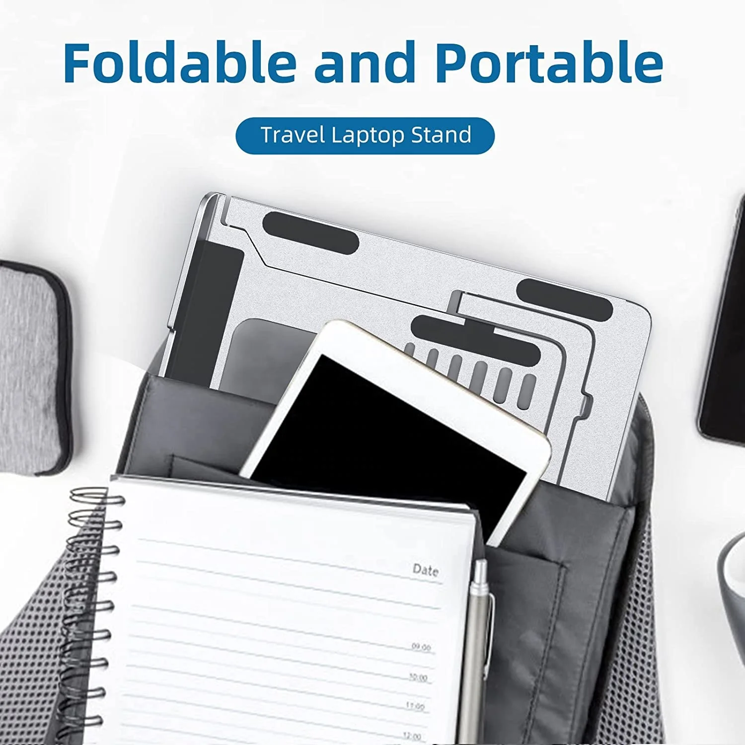 Yicosun Anti-slip Alibab Factory Direct Buy Silicone Protection Design Slim Adjustable Laptop Stand Computer Holder