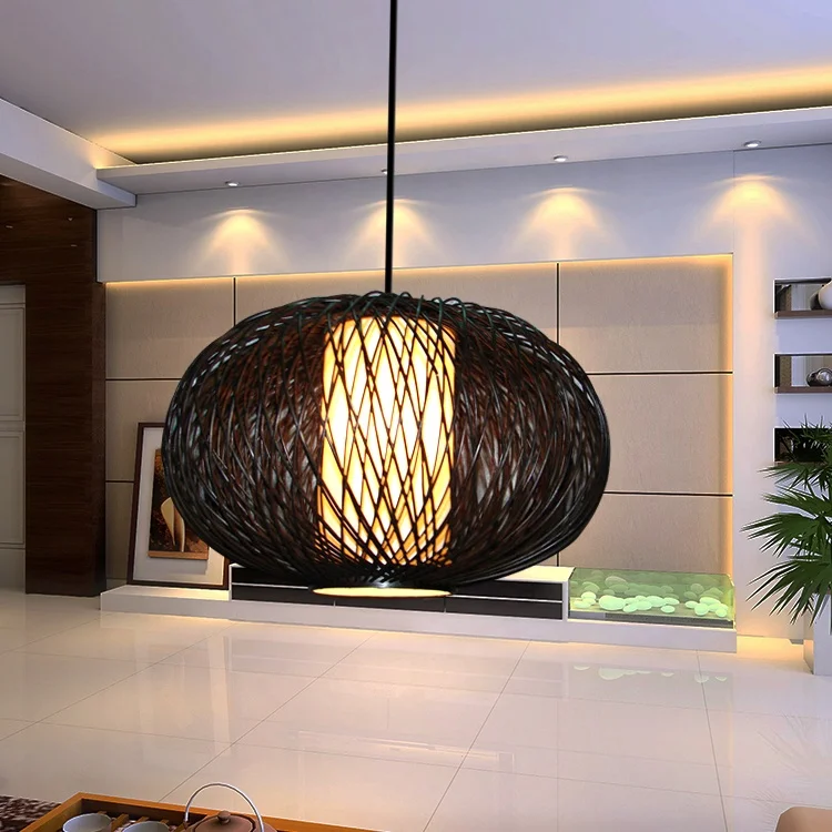 Natural bamboo chandeliers & pendant lights decorative lighting