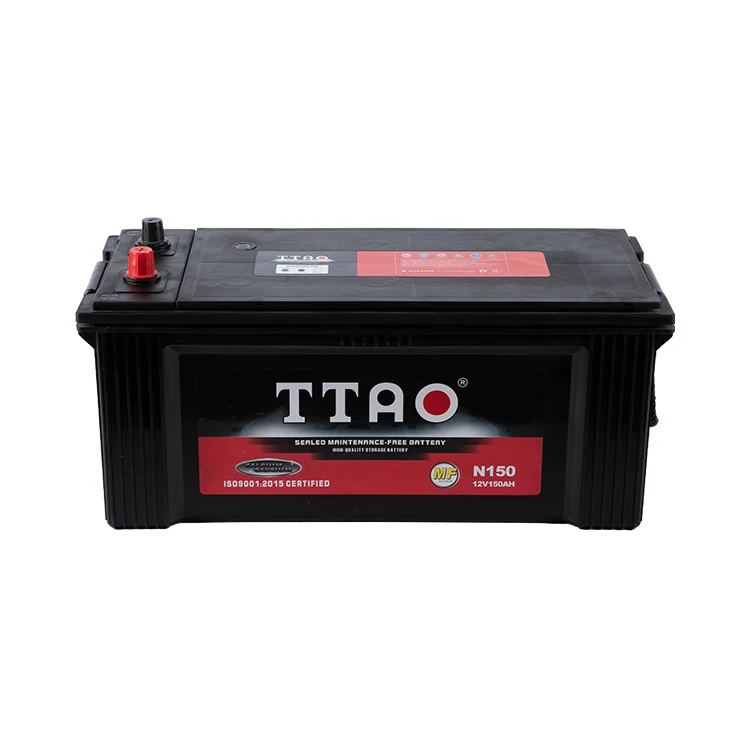 Free sample factory wholesale High quality china N150 12V MF Lead Acid truck electric car batteries auto