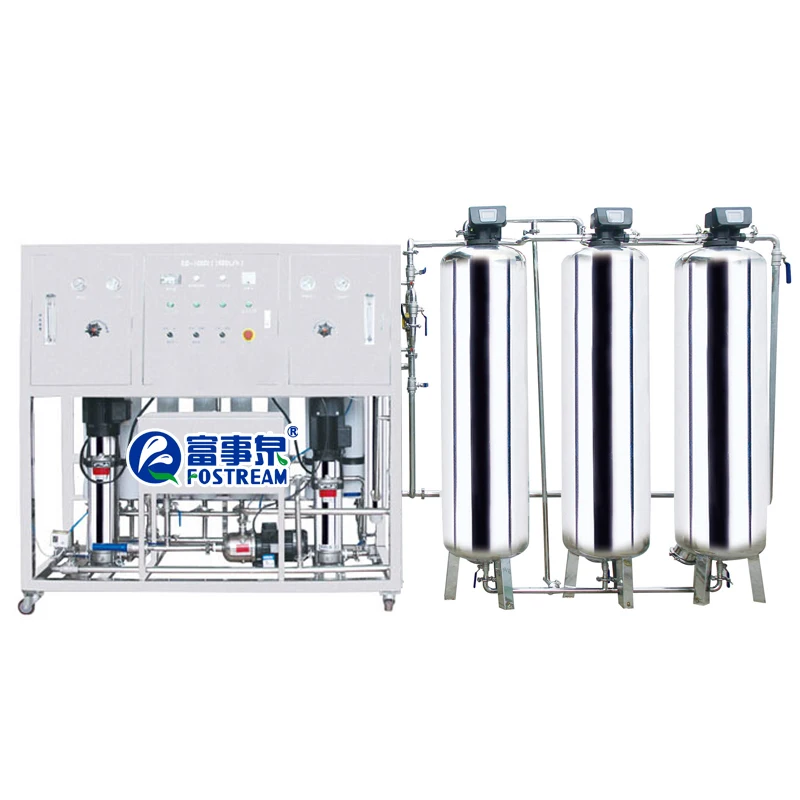 1000 L/H 2000 L H 5000L Commercial Softener RO Underground Well River Drinking Water Filtration System