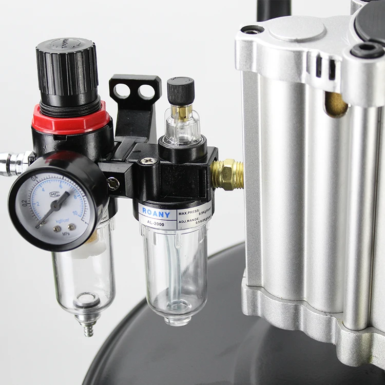 high quality pneumatic grease pump 40Lmovable full set Air operated automatic grease drum pump