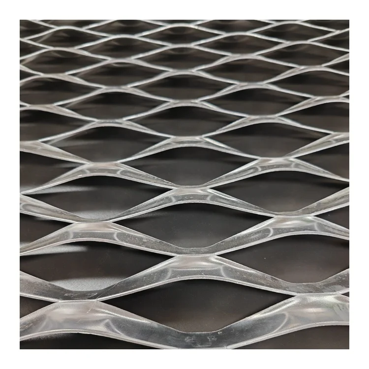 Factory Wholesale Customized Diamond Hole Aluminum Expanded Mesh Facades For Large Buildings