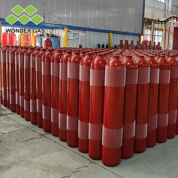 DNV Certification ISO9809-1 Standard 68L 45kg Gas Cylinder Price CO2 Gas Cylinder For Fire System
