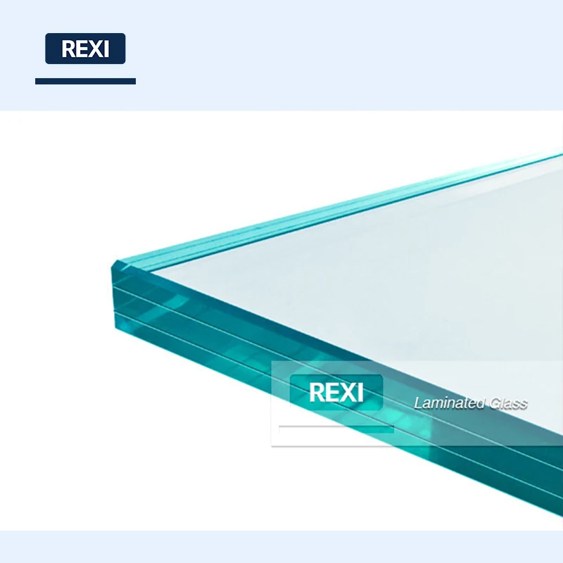 Fabrica Precio de cristal laminado templado claro incoloro transparente cristales laminados Fabricante 6.38mm 8.38mm 10.76mm