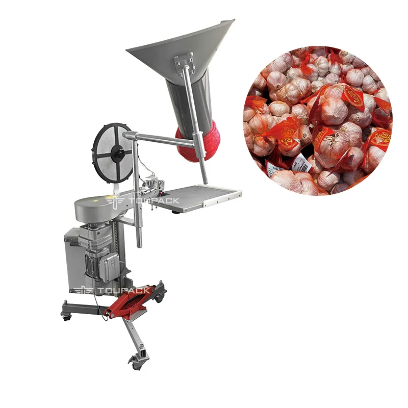 Mesh Net Bags Packing Machine Net Packing Machine For Chocolate Garlic Net Packing Machine